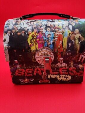 Collectible The Beatles-Sgt Pepper's Lonely Hearts Club Band Domed Metal Tin
